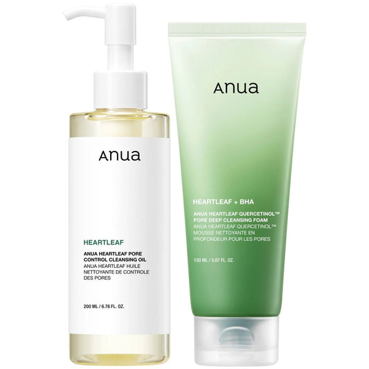 Anua Double Cleansing Set – Korean Heartleaf Cleansing Duo