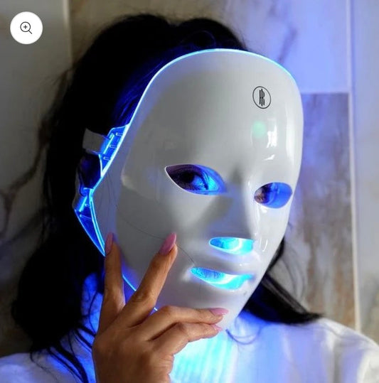 Portable 7-Color LED Face Mask – Skin Rejuvenation, Brightening & Anti-Ageing Light Therapy Device